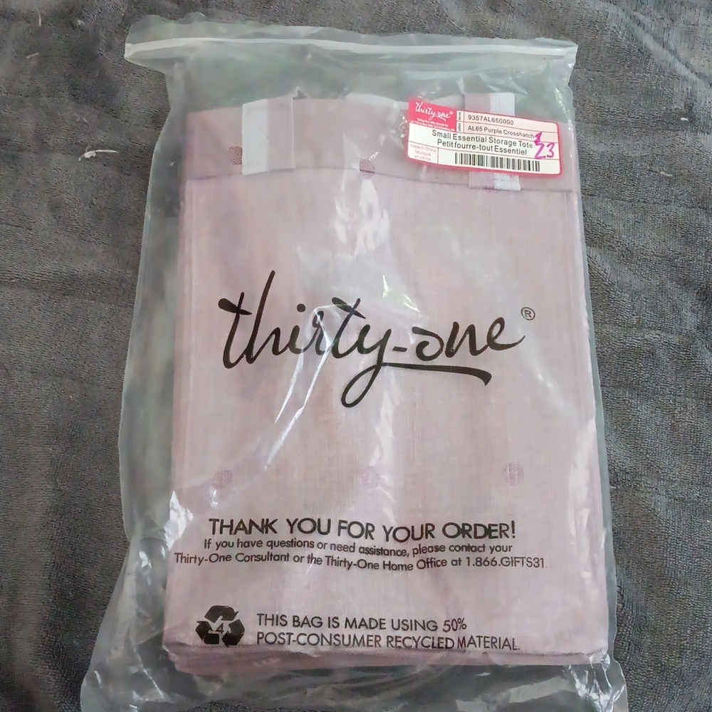 Small essential storage tote